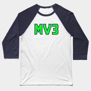 MV3 - White 1 Baseball T-Shirt